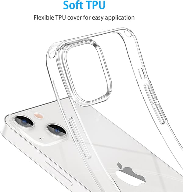 Slankt, klart, støtsikkert, mykt deksel til iPhone 13 - Kompatibelt med iPhone 13[JUN]