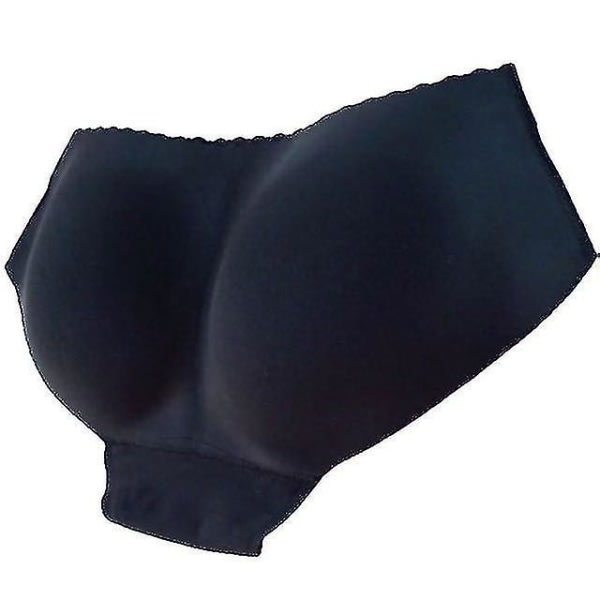 Kvinnor Seamless Bottom Butocks Push Up Underwear-1 svart XL
