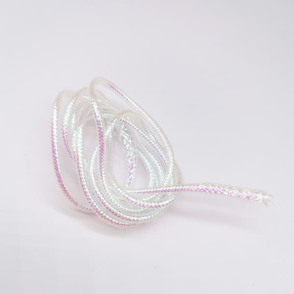 1/2/3 4M Mylar Flat Braid Perlehvit Fluebinding 4mm 4mm 1 Pc