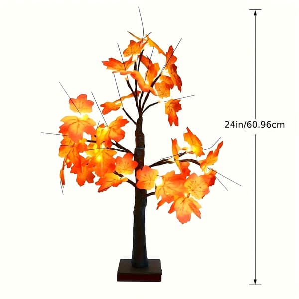 LED Ahorn Træ Dekorative Lys til Efterår Thanksgiving Hjem Bordplade Indretning Maple Tree