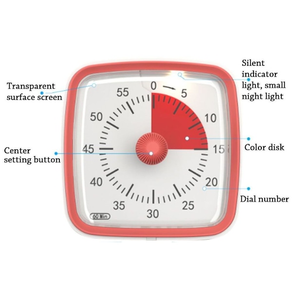 Visuell Timer Klasserom BLÅ Blue