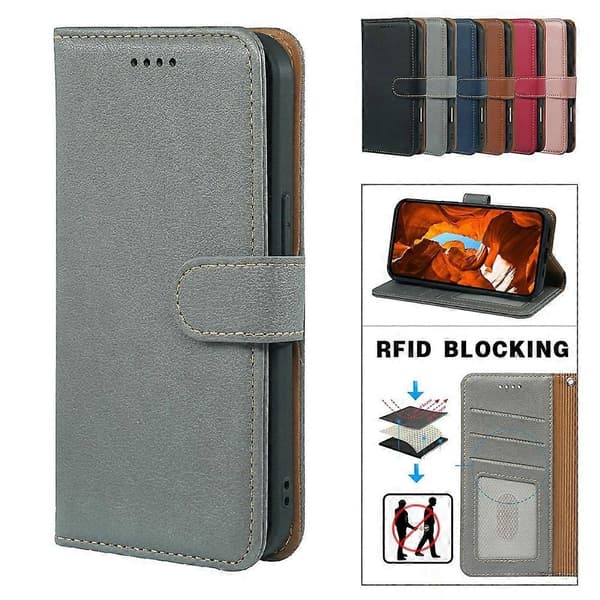 Xiaomi Redmi 15 5G Mobilskal med RFID-blockering & Magnetlås [JUN] Grey