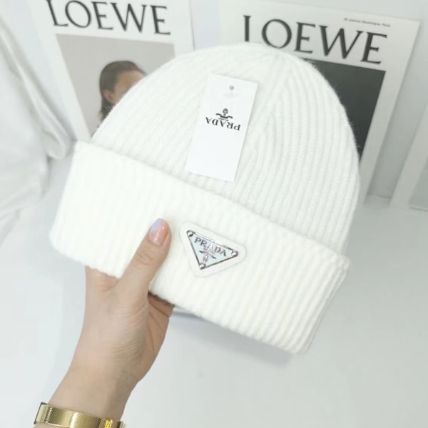 Varm talvinen neulottu pipo Syksy- ja talvipipo Käännetty kolmio Trendikäs rento Korvanlämmittimet Unisex Inkiväärikeltainen Ginger yellow M