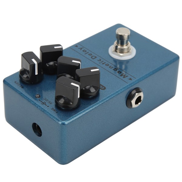 Metal Delay Effektpedal mørkeblå magnetiske ekko Delaypedaler med tid dybde hastighedsknapper