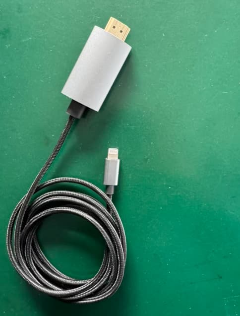 Lightning til HDMI-adapterkabel for iPhone til TV, 1080P HD