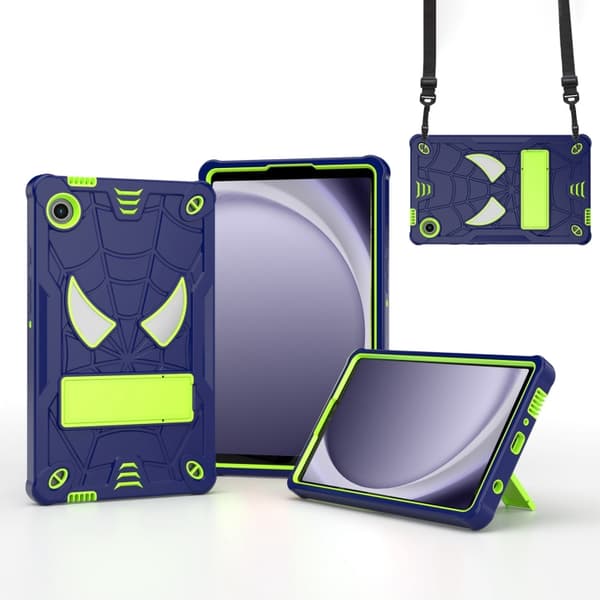 Spider Hybrid Silikone PC Case til Samsung Galaxy Tab A9[JUN] Marin Gul Grön