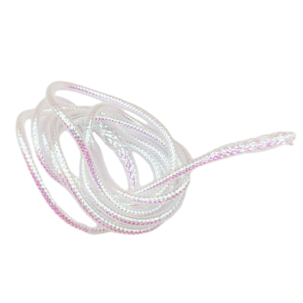 1/2/3 4M Mylar Flat Braid Perlehvit Fluebinding 4mm 4mm 1 Pc