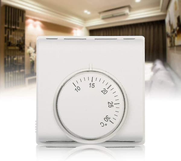 Mekanisk rumtermostat til energibesparende temperaturstyring