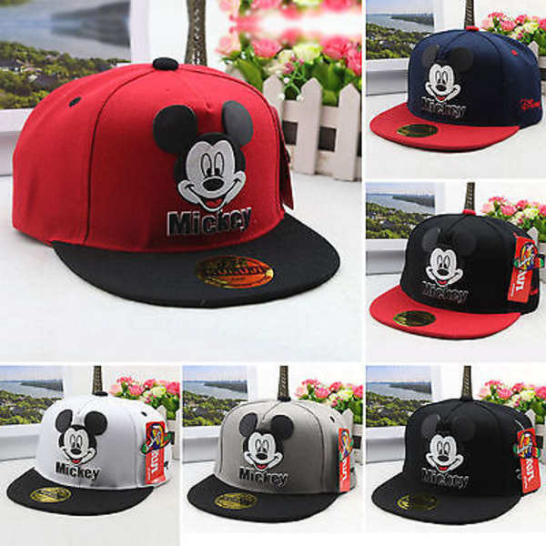 Barn Mickey Mouse Snapback Baseballkasket Sport Dark Blue