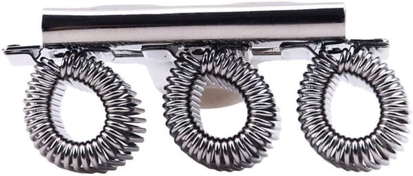 Premium 3-Huls Metal Penholder med Lommeklips til Notesbøger [JUN]