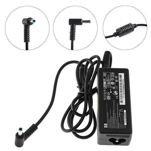 HP Laptop Lader Adapter Strøm Blå Tupp