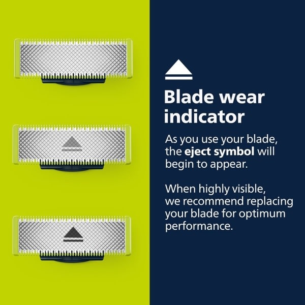 3-pakning barberblade kompatibel med Philips Oneblade Replacement