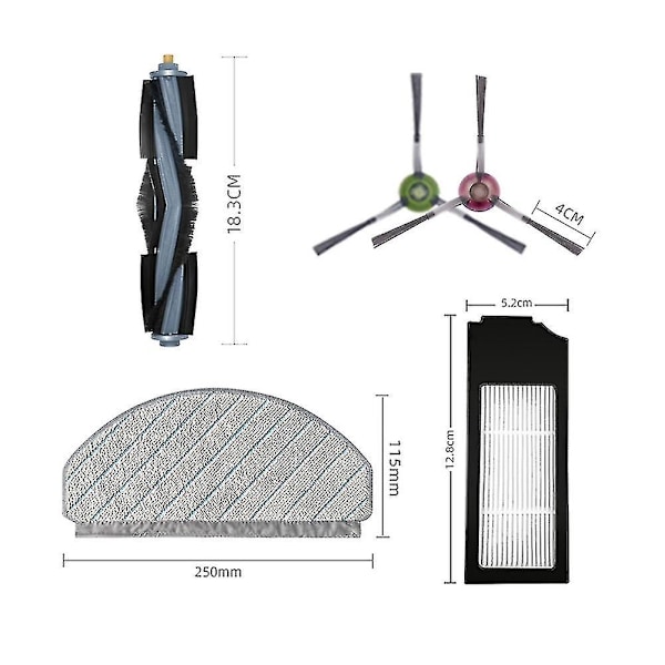 Reservedele til Ecovacs X1 Plus Robotstøvsuger -ayane-WELLNGS