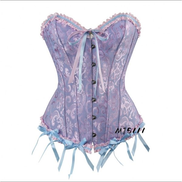 Eurooppalainen ja amerikkalainen palatsi rinnat tukeva hääpuku seksikäs vyötäröllä kiinnitettävä vatsa vyö vyötäröllä kiinnitettävä korsetti MJ51 sininen blue XL