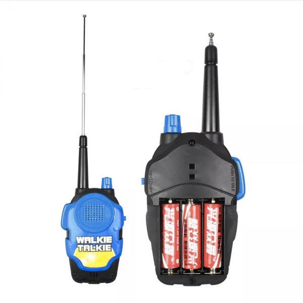 2 kpl lasten sinisiä walkie-talkieita