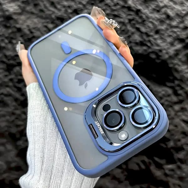 Klart iPhone-deksel for iPhone 16 15 14 13 12 11 Pro Max med MagSafe[JUN] For iPhone 14 Plus Peak Blue
