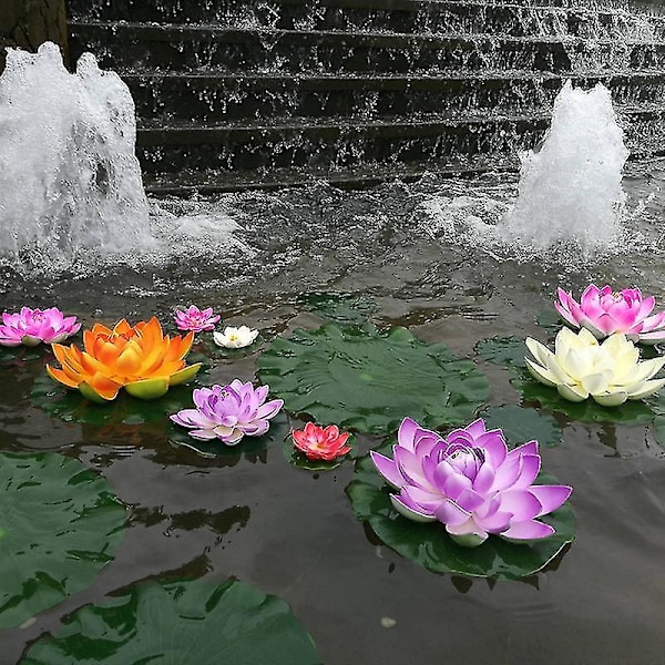 5 kpl Tekoälyinen kelluva vesililja Eva Lotus Flow