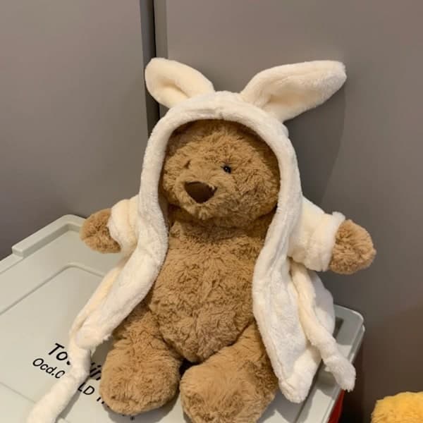 Jellycat Bartholomew Bear badekåbe med gavepose [JUN]