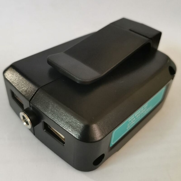 USB-opladeradapterkonverter til MAKITA ADP05 14-18V Li-Ion batteri Ny-Sort