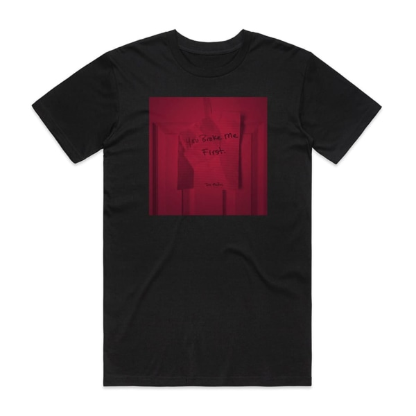 Tate McRae You Broke Me First Album Cover T-Shirt Sort XXL