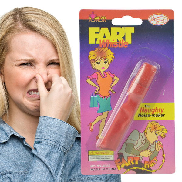 Lure Fart Fløyte Nyhet Leke Støy Ljud Skøyer Streker Spillopper for Barn og Voksne Fløyte Støy Leke Fart Spill Aprilsnarr Rekvisita