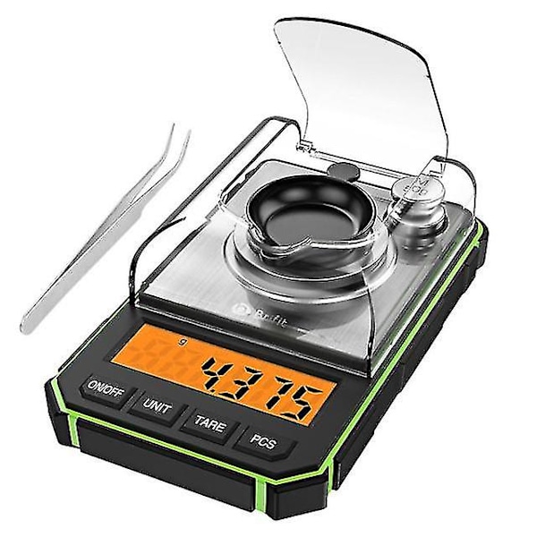 Bærbar Digital Milligram Vægt 0,001g Præcision Mini Vægt med 50g Kalibreringsvægte[JUN]
