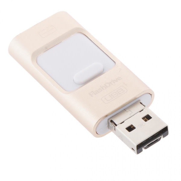 64GB USB 3 In 1 Pen U Disk Flash Drive för IPhone 5/Mac/Android/