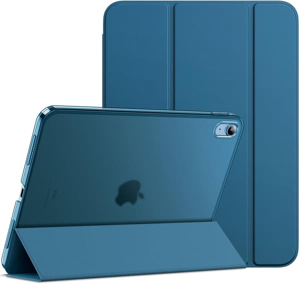 Hårt bakre stativfodral med automatisk väckning/sömn för iPad 11:e/10:e generationen [JUN] Blågrön