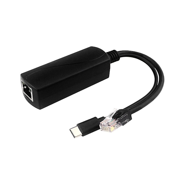 Gigabit PoE-splitter 5v3a 1000mbps Type-C Power over Ethernet for IP-kamera
