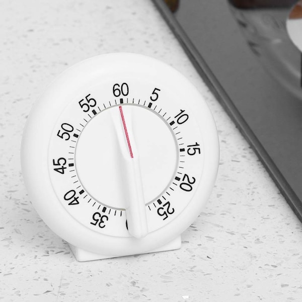 60 Minutters Rund Form Timer Køkken Mekanisk Counter Alarm