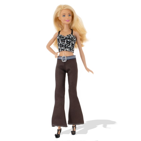 12 st 30cm Barbie kläder mode kostymer street style klänning casual byxor kostym