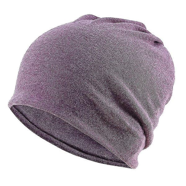5-pak Slouchy Beanie Hue i Khaki, Sort, Grå & Lilla [JUN]