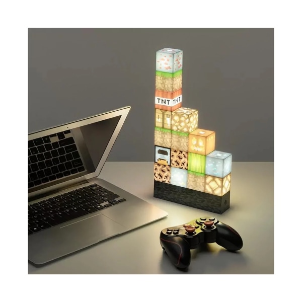 Minecraft Paladone Block Building Light DIY Leksak Merchandise Present