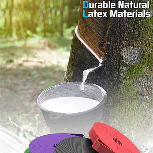 Motståndsband Träning Elastiskt Naturligt Latex Träning Gummislinga Styrka Gummiband Gym Fitness Träning Expande four colors