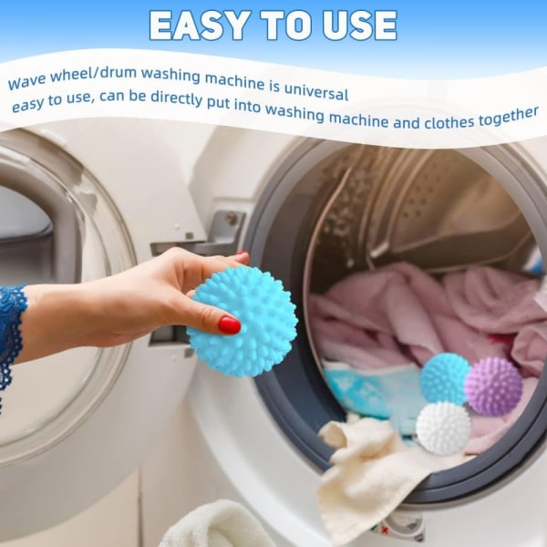 Tvättbollar 9-pack torkbollar för tvättmaskin Tvättbollar
