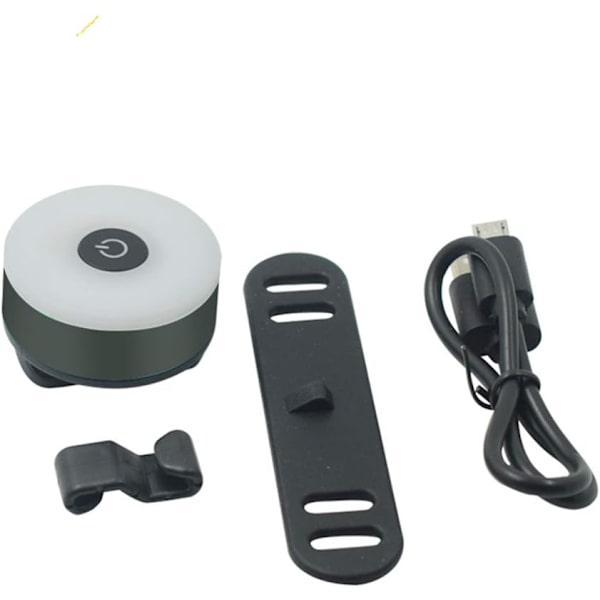 USB-ladattava vedenpitävä LED-pyöränvalo 5 tilalla