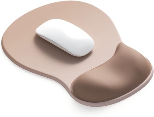 Gel Musematte - Musematte med Håndleddsstøtte - Gaming Musematte - Musematte med Memory Foam Håndleddsstøtte og Sklisikker Base - Sklisikker