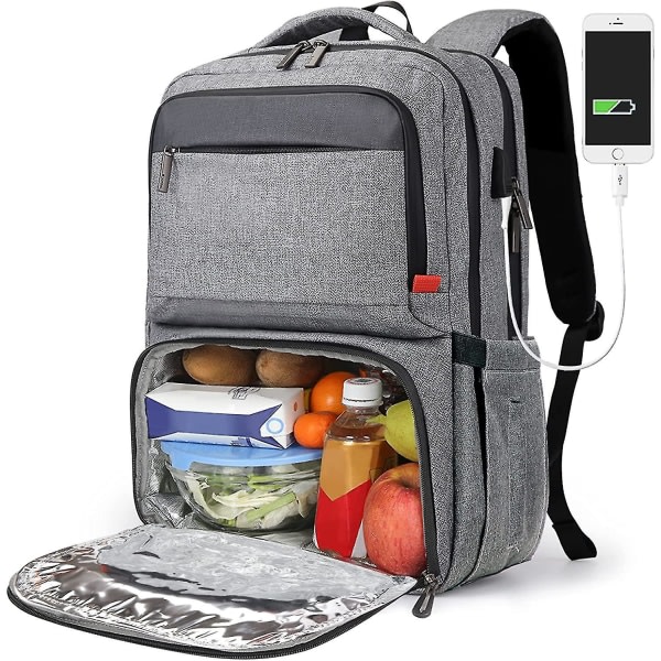 Lunchryggsäck för kvinnor, isolerad kylryggsäck med lunch