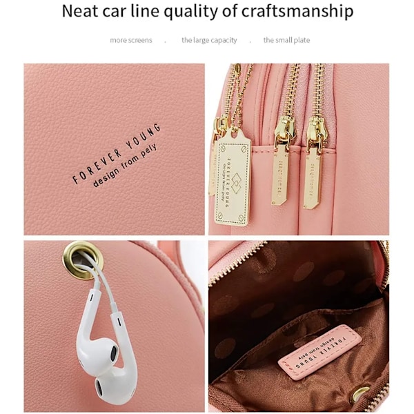 Reppu Naisille - Matkapuhelinkukkaro - Olkalaukku rosa