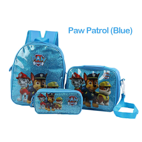 Paw Patrol Ryggsäck Skolväska 3-pack Födelsedagspresent Blå