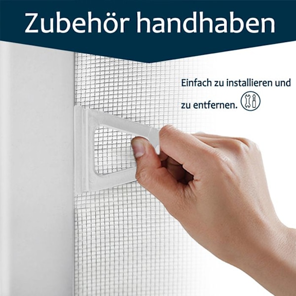 XMTECH 120x140cm Vindue Myggenet - Hvid, 2-pak[JUN]