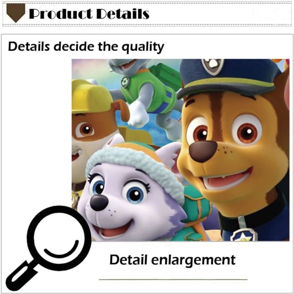 TG Paw Patrol 3D-seinätarra, Paw Patrol, 3D-seinätarrat, Pa