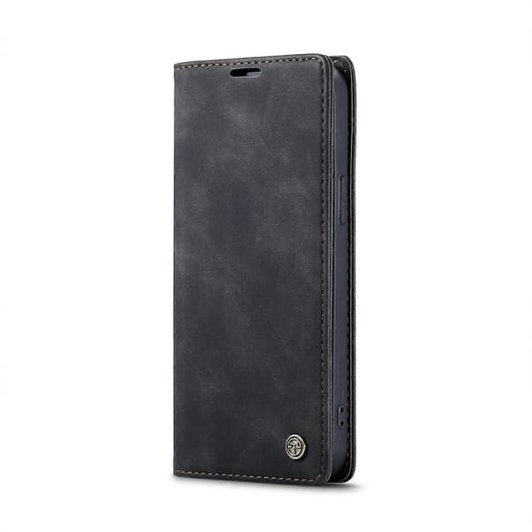Kompatibel med iPhone 16e Wallet Case - PU Læder Stand Cover i Flere Farver [JUN] Black Multicolor