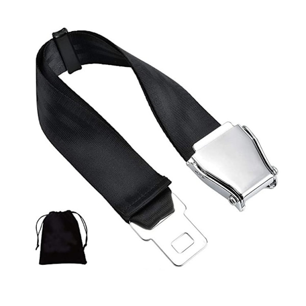 Förlängare för flygplanssäkerhetsbälte, justerbar 18-81 cm, universell passform för alla