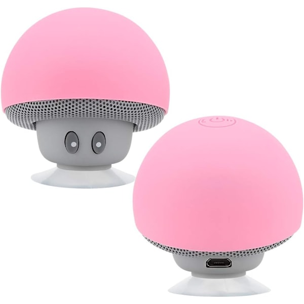 Mini Speaker,Portable Mushroom Subwoofer Speaker,with Bottom Suction Cup and Builtin Microphone for HandsFree Calling