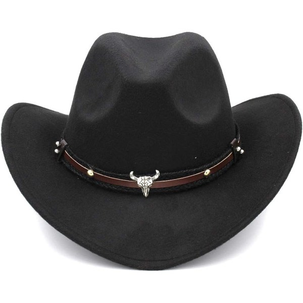 Handgjord pierced cowboyhatt Cowboy bred brätte sommarstrandsol ha