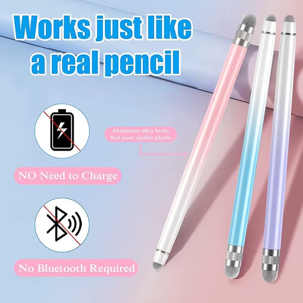 3-pak Stylus Penne til Touchskærme, Kompatibel med iPhone, iPad, Android & Microsoft Tablets[JUN]