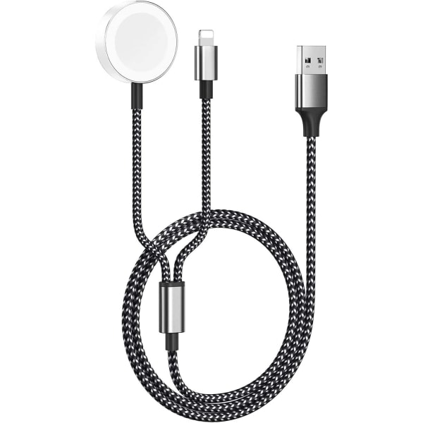 Pack 2m 2a Snabbladdare Kabel Laddningskabel Nylon för Apple Iph