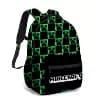 Minecraft Rygsæk til Drenge | Sort Skoletaske til Børn | Grøn Creeper Zombie[JUN]