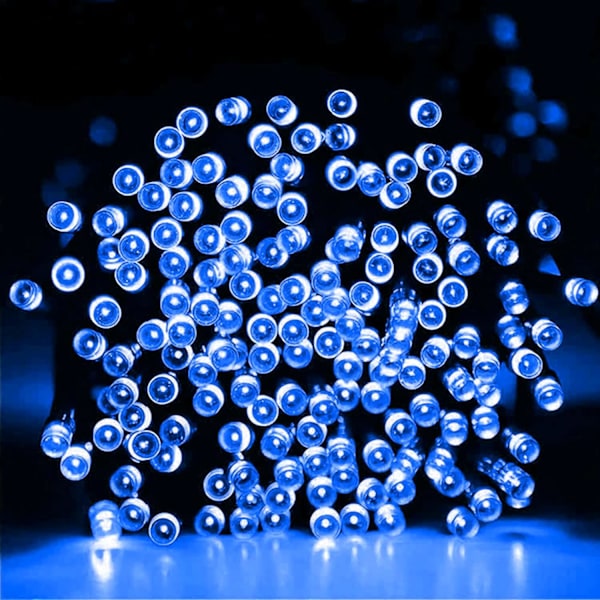 Ljusa 20 m 200 LED julelys, julelyskæder Tilslut Blå Blue 400 LED
